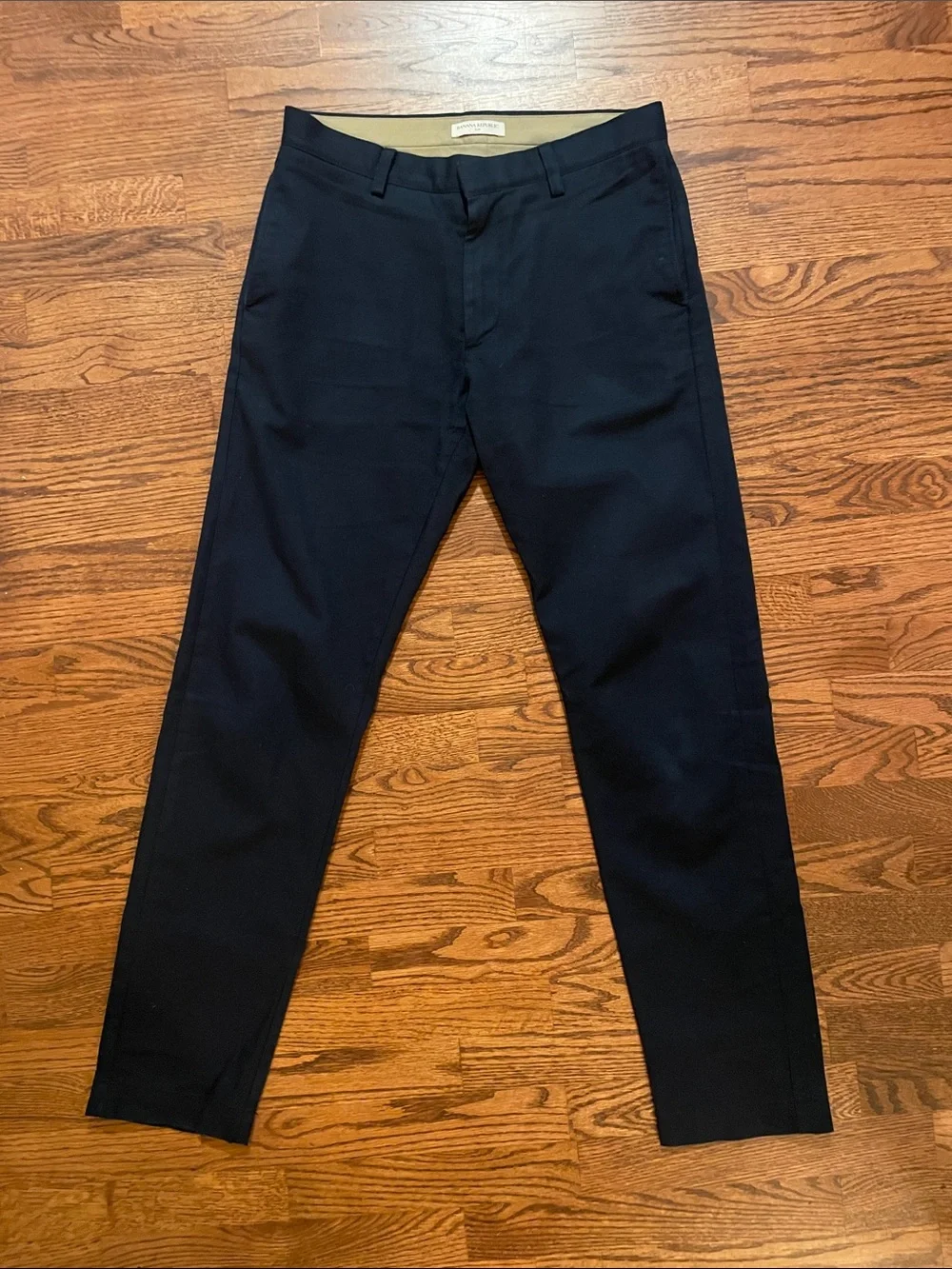 Men's Banana Republic Navy “Slim Italian” Dress Pants - Tailored Chino 32x34
